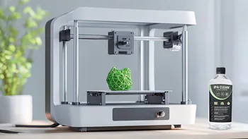 3D PRINTER with product IPA CLEAN